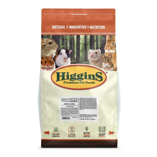 25 Lb Higgins Sunburst Hamster-Gerbil - Food